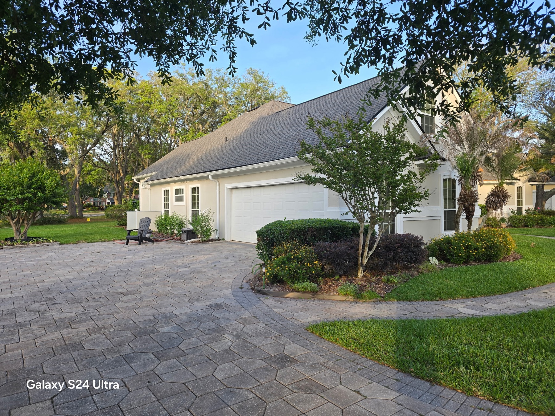 Driveway curve after restoration